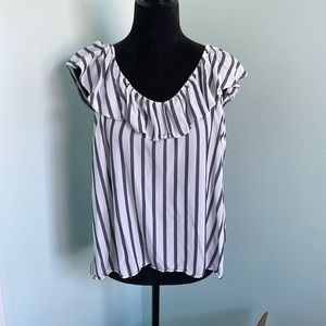 Old Navy nautical striped top blouse shirt XL / XXL